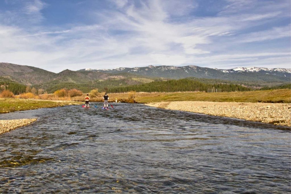 Paddle Boarding on Spanish Creek in Northern California
