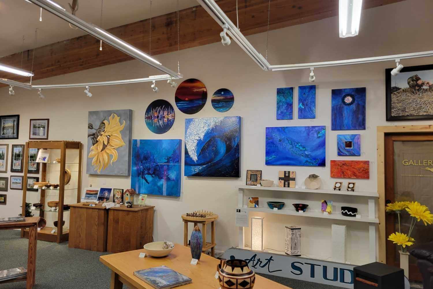 artwork displayed