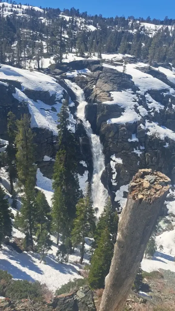 Frazier Falls in Snow