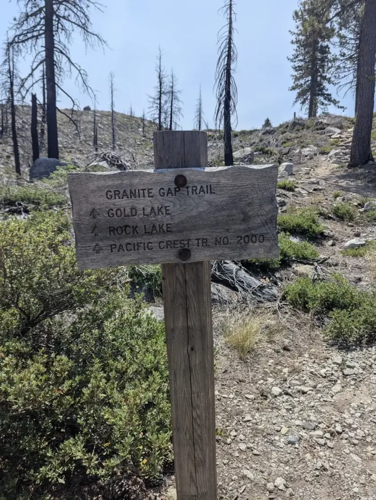 Trail Sign Near Silver Lake