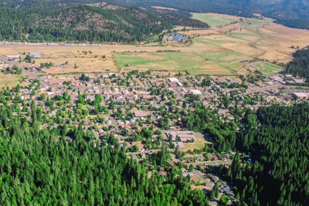Aerial view of Quincy California