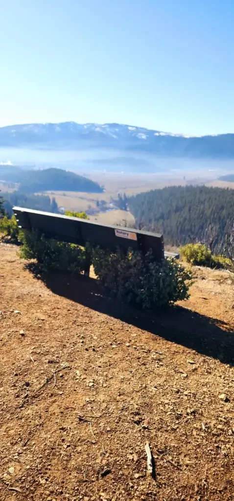 Bench on Spanish Ridge and Spanish Traverse Loop