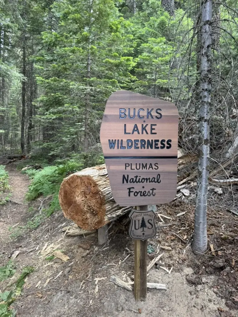 Bucks Lake Sign