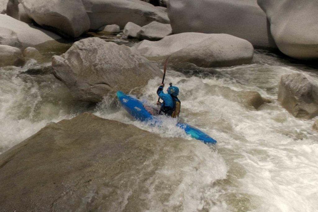 kayaker on middle fork of feather river