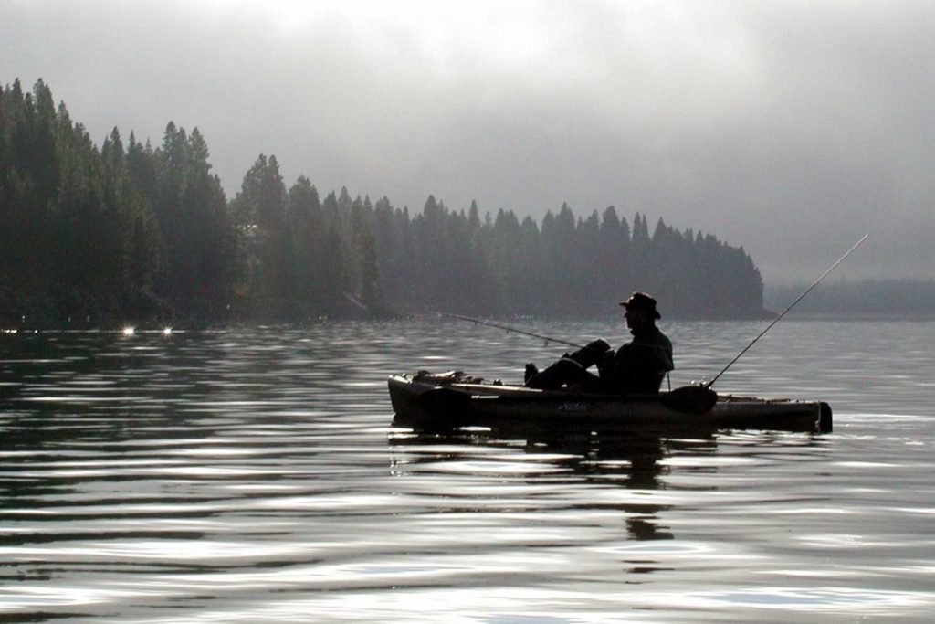 Fisherman on Lake Almanor