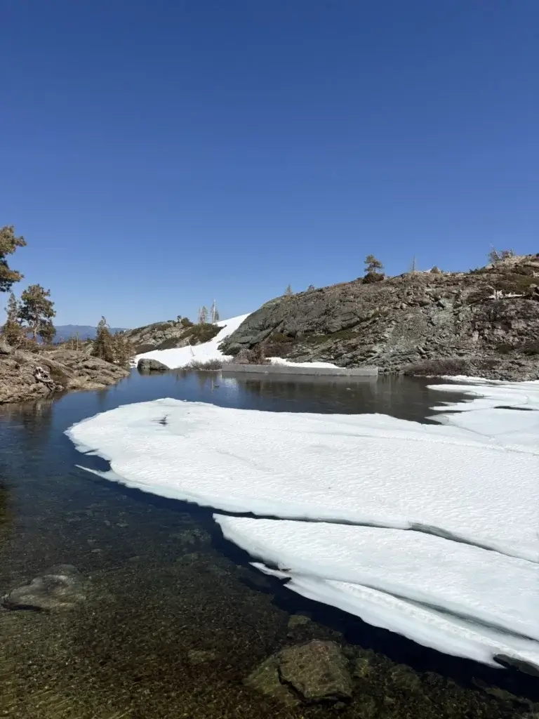 Long Lake Trail in Snow