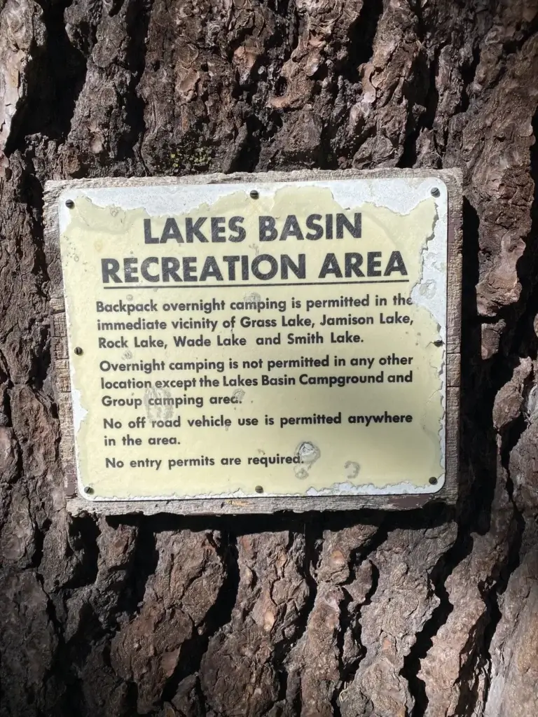 Signs on Long Lake Loop