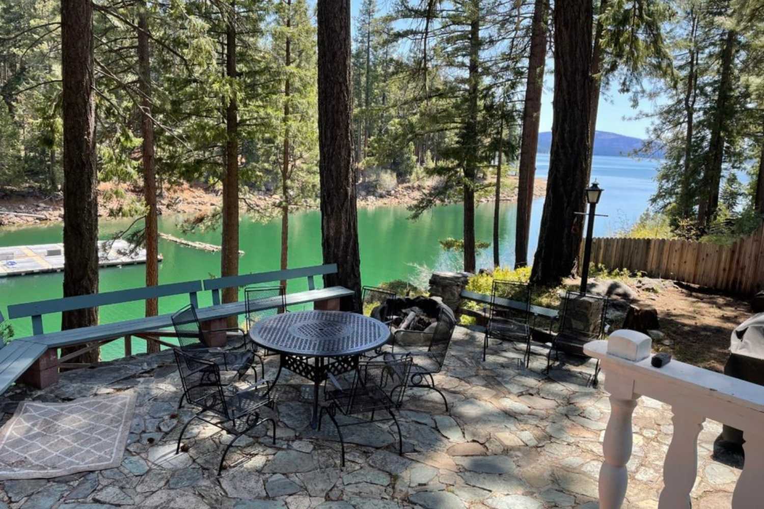 view of lake almanor from emerald house patio