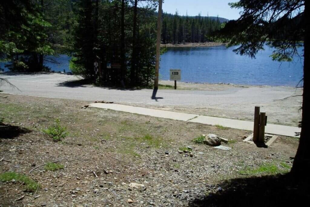 Haskins Valley Campground view of lake