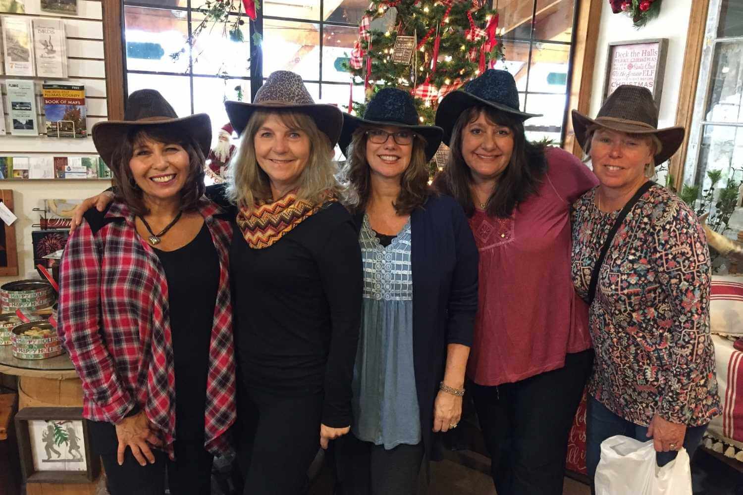 Group of ladies having fun with the Holiday Shopping Tour
