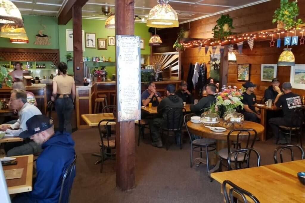 View of diners inside Patt's Thunder