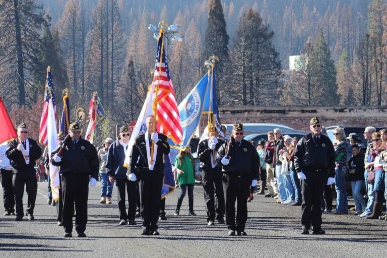 Picture of veterans day parade