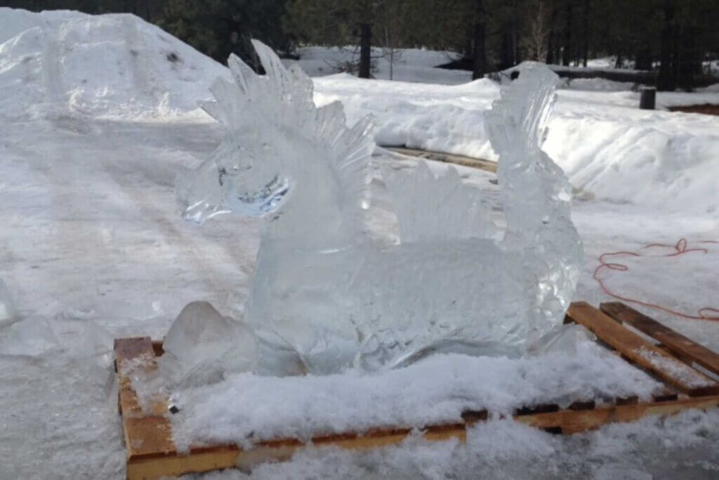 Ice sculpture Chester Chilli Chili Cook-off