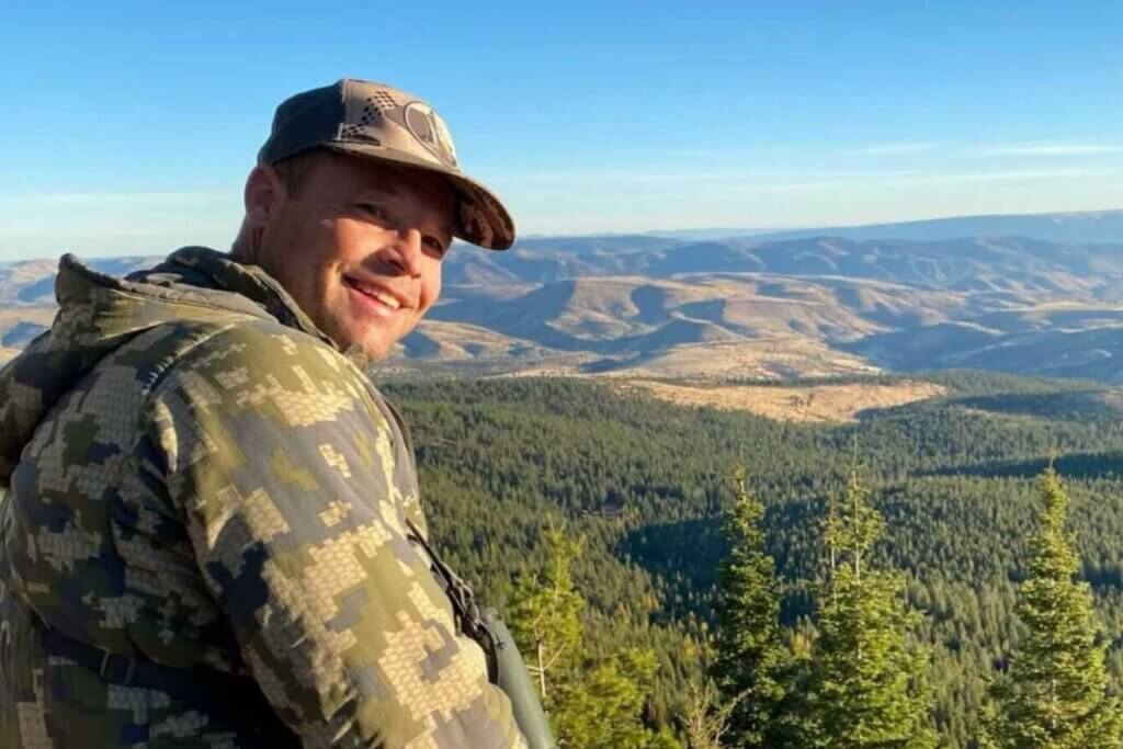 A person hunting in Plumas County