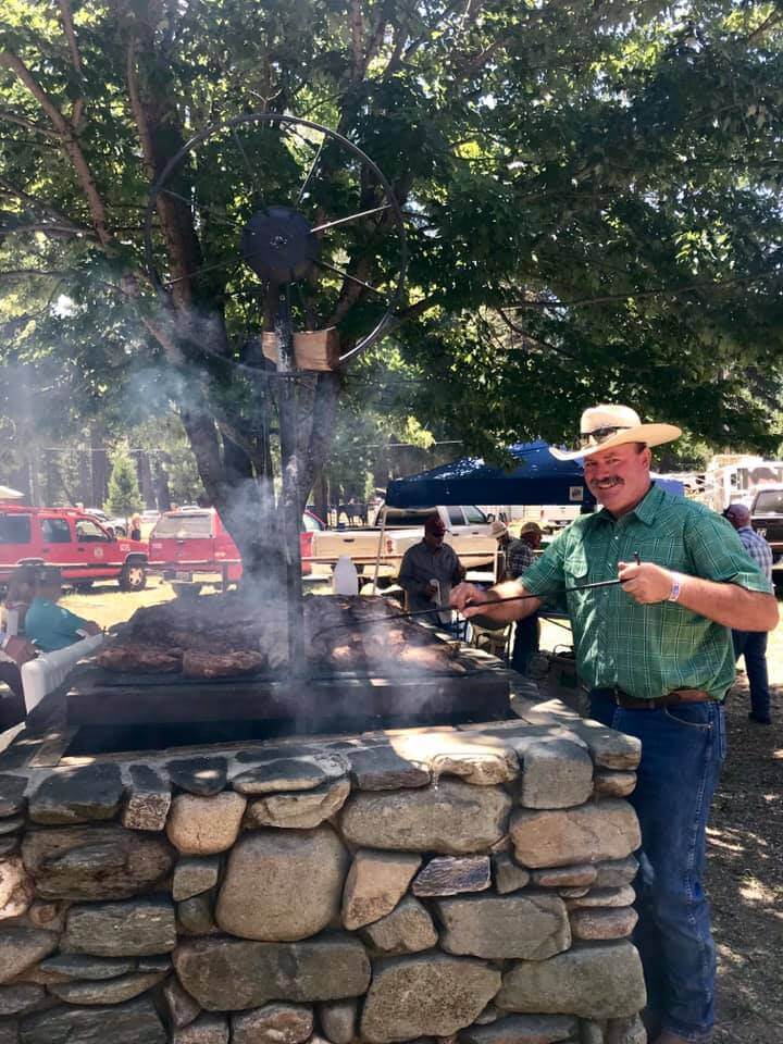 Man BBQ at Siver Buckle Rodeo