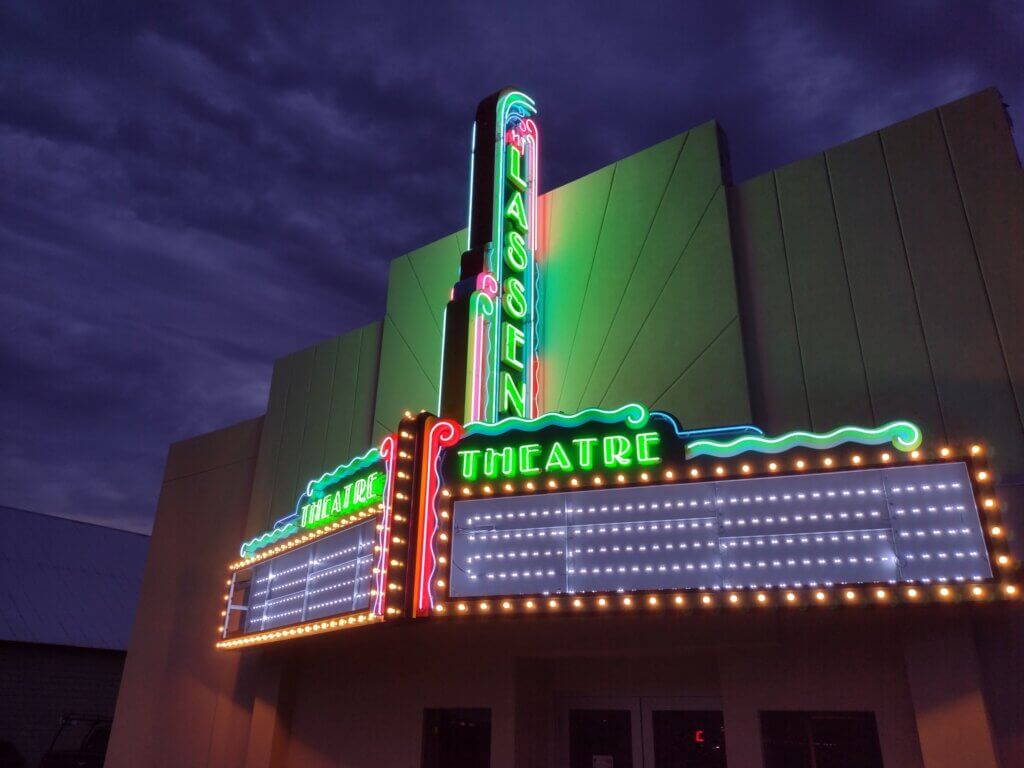 Marqee of Mt. Lassen Theatre