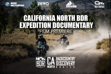 Screening flyer for California Northern BDR Expedition Documentary