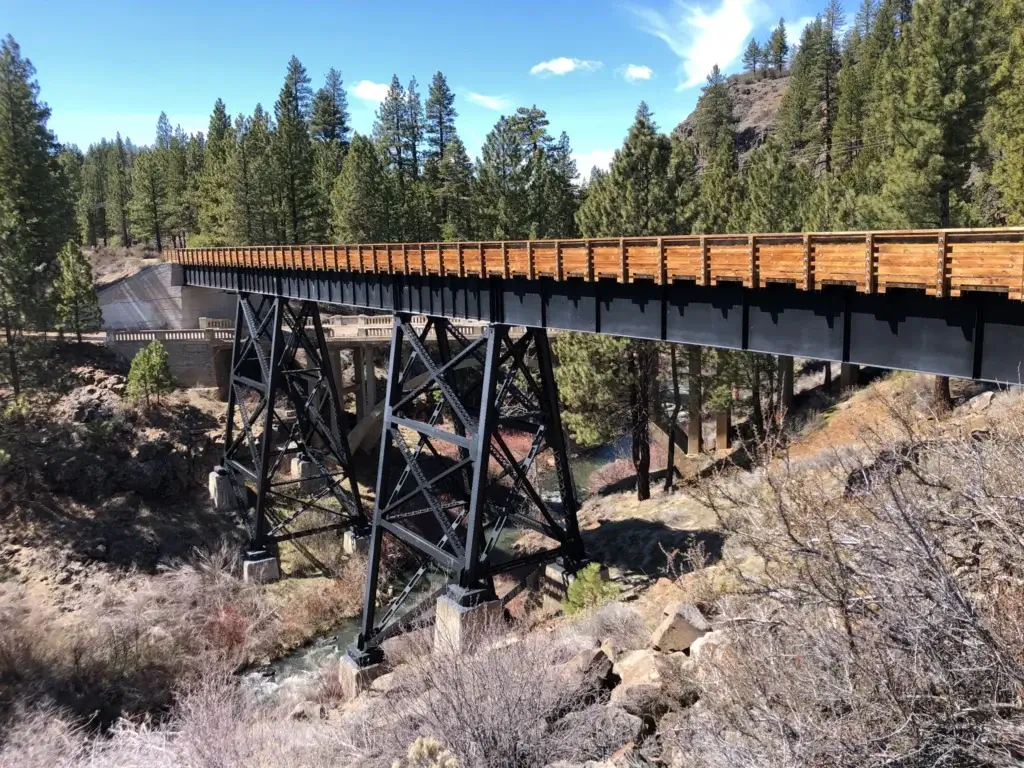 Bizz Johnson Trail bridge
