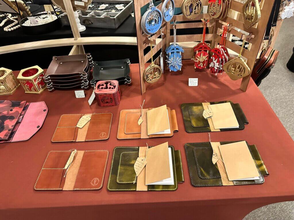Leather goods at Indian Valley Artisan Shop