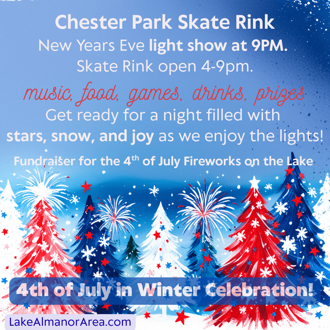 flyer for New Year's Eve Chester Park Skate and Light Show